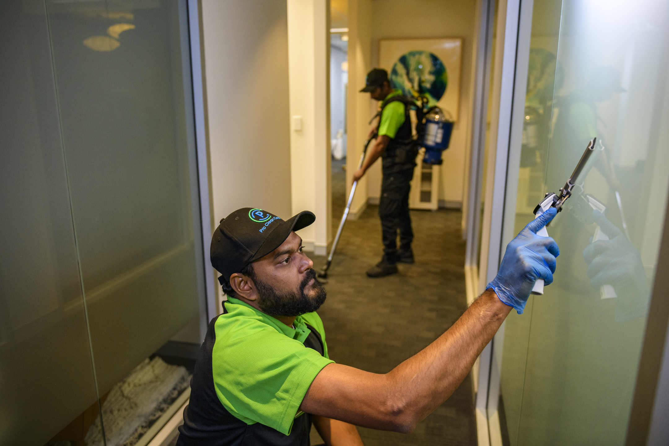 Pro Clean Corp professional cleaning team providing childcare, commercial, office and medical cleaning services in Castle Hill, Fairfield and Western Sydney NSW